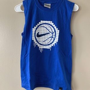 Y2K Blue Nike Hoops Tank Boys Small (8)